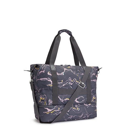 Kipling Art M Weekender Printed Hordtáskák Szürke | HU 1758IL